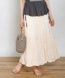 Crisp yours | ワッシャープリーツティアードスカート[c2k2818b](スカート)