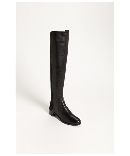 STUART WEITZMAN(スチュアートワイツマン)の「Stuart Weitzman 'Reserve' Over the Knee Boot(ブーツ・レディース・Black Nappa/Black Suede・8 W/12 M/8.5 M/10.5 M/7 W/7.5 M/8.5 W/9 W/9.5 W/9.5 N/11 M/7.5 W/10 M/9 M/9.5 M/10 W/8 M)」の4枚目の写真