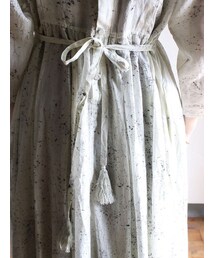 tabrik リネンタッセルドレス ログウッド染め Tabrik linen tassel dress (logewood) | nii-B |