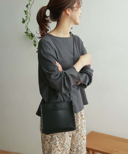 URBAN RESEARCH DOORS（アーバンリサーチドアーズ）の「TCクレープフレアスリーブ（その他・レディース・S.PINK/OFF WHITE/CHARCOAL・one）」の18枚目の写真