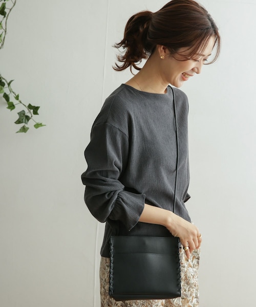 URBAN RESEARCH DOORS（アーバンリサーチドアーズ）の「TCクレープフレアスリーブ（その他・レディース・S.PINK/OFF WHITE/CHARCOAL・one）」の17枚目の写真