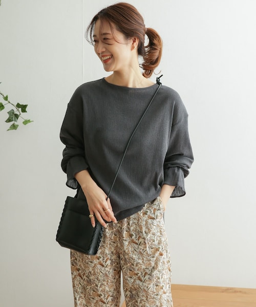 URBAN RESEARCH DOORS（アーバンリサーチドアーズ）の「TCクレープフレアスリーブ（その他・レディース・S.PINK/OFF WHITE/CHARCOAL・one）」の19枚目の写真