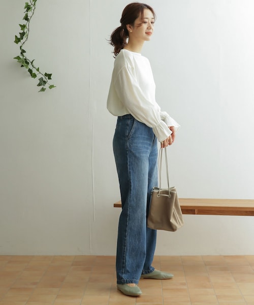 URBAN RESEARCH DOORS（アーバンリサーチドアーズ）の「TCクレープフレアスリーブ（その他・レディース・S.PINK/OFF WHITE/CHARCOAL・one）」の15枚目の写真