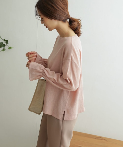 URBAN RESEARCH DOORS（アーバンリサーチドアーズ）の「TCクレープフレアスリーブ（その他・レディース・S.PINK/OFF WHITE/CHARCOAL・one）」の8枚目の写真