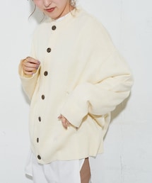 DISCOAT（ディスコート）の「【WEB限定】前後2WAYルーズカーディガン（カーディガン/ボレロ）」