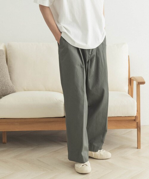 FORK&SPOON（フォークアンドスプーン）の「FORK&SPOON ワンタックチノパンツ（その他・メンズ・MUSHROOM/DARKNAVY/INDIGO/GREEN・4/5）」の21枚目の写真
