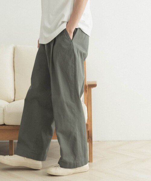 FORK&SPOON（フォークアンドスプーン）の「FORK&SPOON ワンタックチノパンツ（その他・メンズ・MUSHROOM/DARKNAVY/INDIGO/GREEN・4/5）」の19枚目の写真