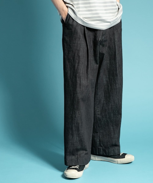 FORK&SPOON（フォークアンドスプーン）の「FORK&SPOON ワンタックチノパンツ（その他・メンズ・MUSHROOM/DARKNAVY/INDIGO/GREEN・4/5）」の3枚目の写真