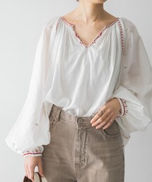 URBAN RESEARCH（アーバンリサーチ）の「刺繍ペザントブラウス（その他・レディース）」