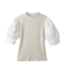GRL | 異素材テレコリブトップス(Tシャツ/カットソー)
