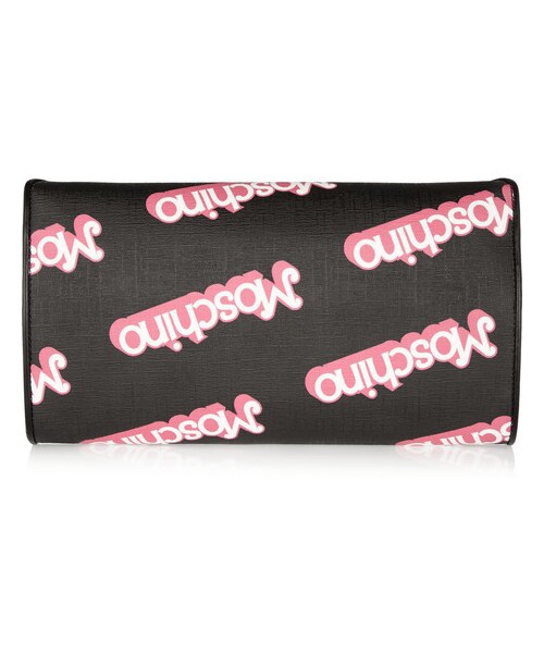MOSCHINO(モスキーノ)の「Moschino Printed textured-PVC clutch(クラッチバッグ・レディース・Black)」の3枚目の写真