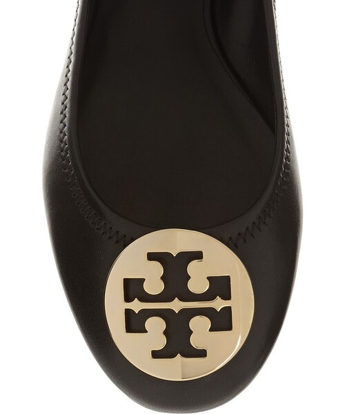 TORY BURCH（トリーバーチ）の「Tory Burch Reva leather ballet flats（シューズ・レディース・Black・US7.5/US10/US5.5/US11/US10.5/US6.5/US9.5/US8.5/US8/US7/US5/US9/US6）」の3枚目の写真