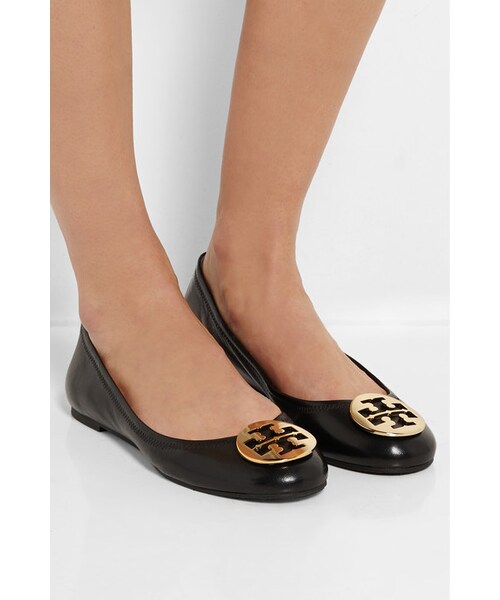 TORY BURCH（トリーバーチ）の「Tory Burch Reva leather ballet flats（シューズ・レディース・Black・US7.5/US10/US5.5/US11/US10.5/US6.5/US9.5/US8.5/US8/US7/US5/US9/US6）」の7枚目の写真