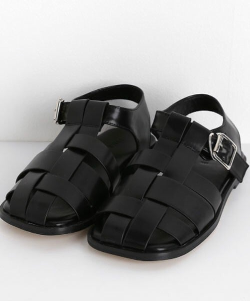 DHOLIC(ディーホリック)の「編みストラップサンダル(サンダル・レディース・ブラウン/ホワイト/ブラック・225/230/235/240/245/250)」の3枚目の写真