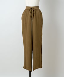 Rewde | 【再生繊維使用】 レーヨンクレープサイドスリットパンツ（1R12-L512535）(その他パンツ)