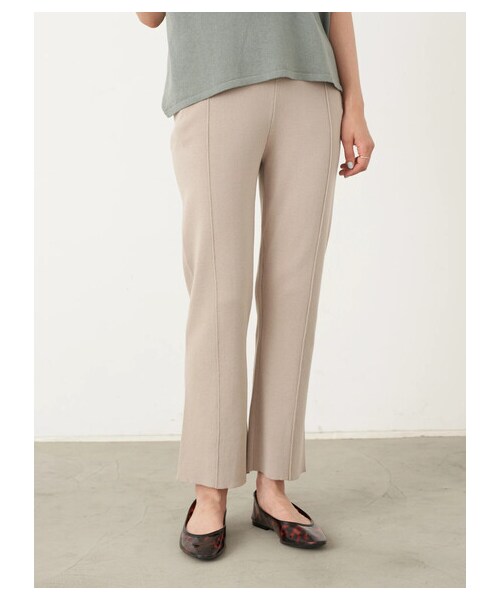 earth music&ecology（アースミュージックアンドエコロジー）の「バックスリットニットパンツ（パンツ・チャコールグレー/ベージュ/モカ・F）」の19枚目の写真