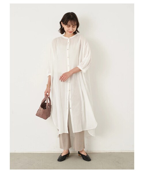 earth music&ecology（アースミュージックアンドエコロジー）の「バックスリットニットパンツ（パンツ・チャコールグレー/ベージュ/モカ・F）」の22枚目の写真