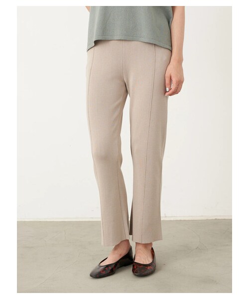 earth music&ecology（アースミュージックアンドエコロジー）の「バックスリットニットパンツ（パンツ・チャコールグレー/ベージュ/モカ・F）」の18枚目の写真