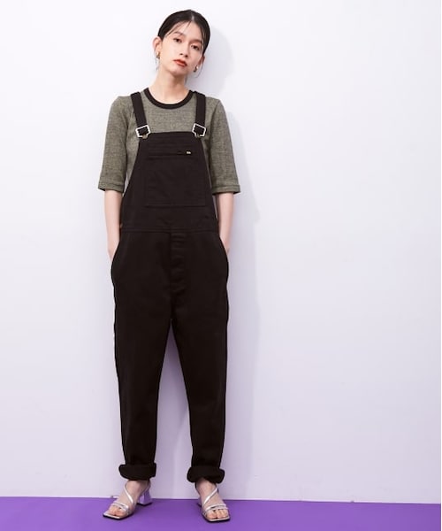 ADAM ET ROPE'(アダムエロペ)の「【ROLLA'S】TRADE OVERALLS-BLACK(オールインワン・サロペット・レディース・ブラック・S)」の1枚目の写真