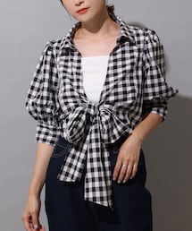 one after another NICE CLAUP | frontribbonblouse(シャツ/ブラウス)