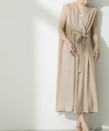 CELFORD（セルフォード）の「CELFORD リネンライクAラインワンピース