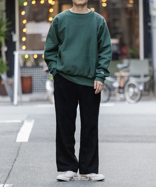 Champion（チャンピオン）の「CHAMPION リバースウィーブクルーネックスウェット（その他・メンズ・グレー/ブラック/モスグリーン・M/L/XL）」の12枚目の写真