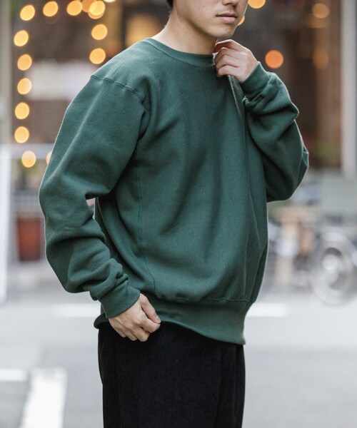 Champion（チャンピオン）の「CHAMPION リバースウィーブクルーネックスウェット（その他・メンズ・グレー/ブラック/モスグリーン・M/L/XL）」の10枚目の写真