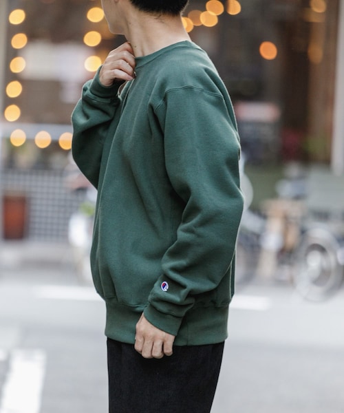 Champion（チャンピオン）の「CHAMPION リバースウィーブクルーネックスウェット（その他・メンズ・グレー/ブラック/モスグリーン・M/L/XL）」の11枚目の写真
