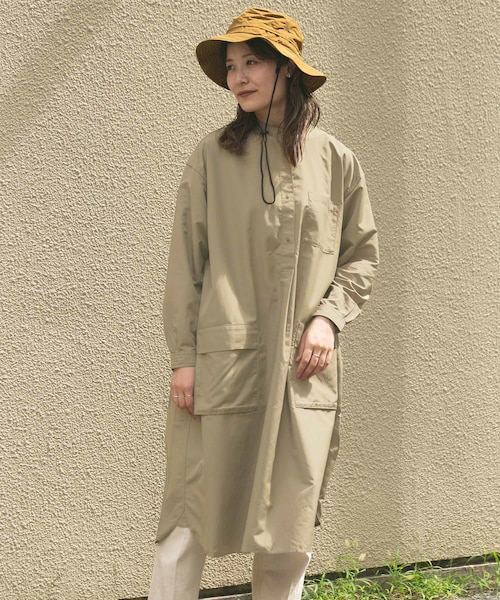 EKAL バグフェンスバンドカラーワンピース