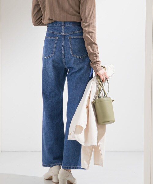 KBF(ケイビーエフ)の「ワイドストレートデニム(その他・レディース・INDIGO/BLUE・34/36/38)」の7枚目の写真