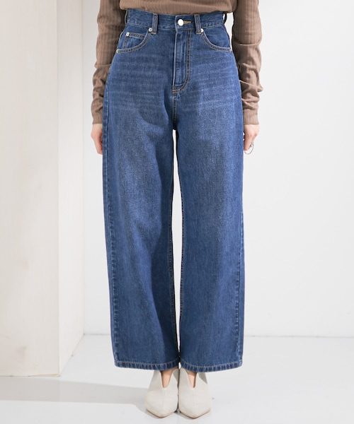 KBF(ケイビーエフ)の「ワイドストレートデニム(その他・レディース・INDIGO/BLUE・34/36/38)」の10枚目の写真