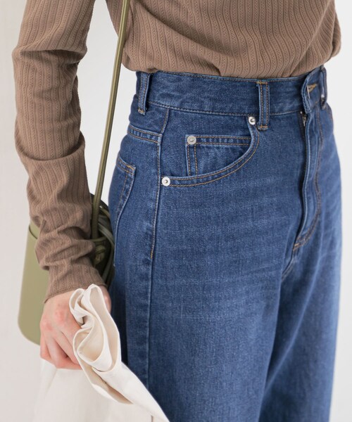 KBF(ケイビーエフ)の「ワイドストレートデニム(その他・レディース・INDIGO/BLUE・34/36/38)」の6枚目の写真