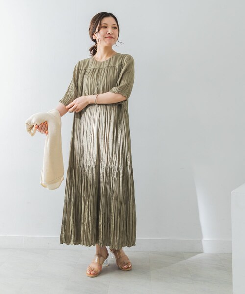URBAN RESEARCH（アーバンリサーチ）の「5分袖ランダムプリーツ