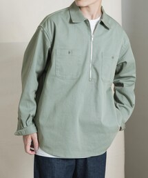 ITEMS URBANRESEARCH（アイテムズ アーバンリサーチ）の「ハーフジッププルオーバーシャツ（その他・メンズ）」