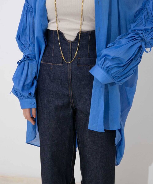 YOHEI OHNO（ヨウヘイオオノ）の「YOHEI OHNO high waist denim