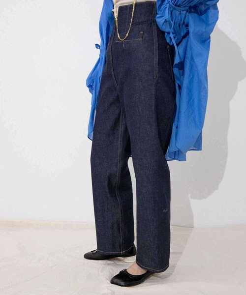 Yohei Ohno ハイウエストデニムパンツ YOHEI OHNO（ヨウヘイオオノ）の「YOHEI OHNO high waist denim