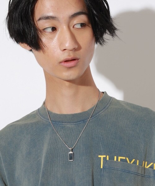 PAGEBOY（ページボーイ）の「【PAGEBOYLIM】プレートネックレス【WEB先行予約】（アクセサリー・レディース・ホワイト/ブラック・FREE）」の3枚目の写真