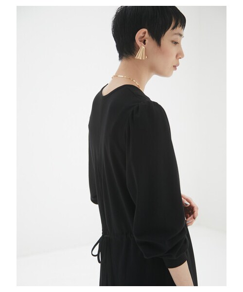 Green　Parks（グリーンパークス）の「armonia・プリーツ切り替えワンピース（ワンピース/ドレス・ブラック/ブラウン・F）」の9枚目の写真