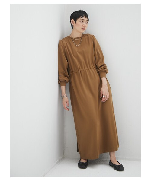 Green　Parks（グリーンパークス）の「armonia・プリーツ切り替えワンピース（ワンピース/ドレス・ブラック/ブラウン・F）」の17枚目の写真