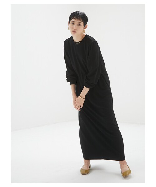 Green　Parks（グリーンパークス）の「armonia・プリーツ切り替えワンピース（ワンピース/ドレス・ブラック/ブラウン・F）」の7枚目の写真