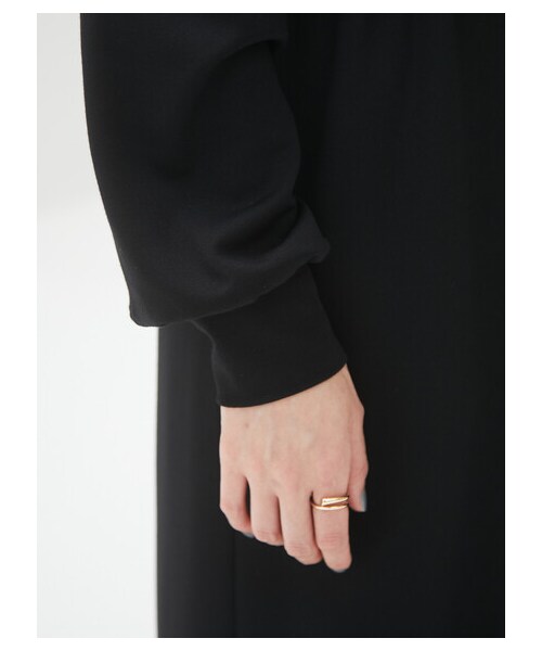 Green　Parks（グリーンパークス）の「armonia・プリーツ切り替えワンピース（ワンピース/ドレス・ブラック/ブラウン・F）」の14枚目の写真