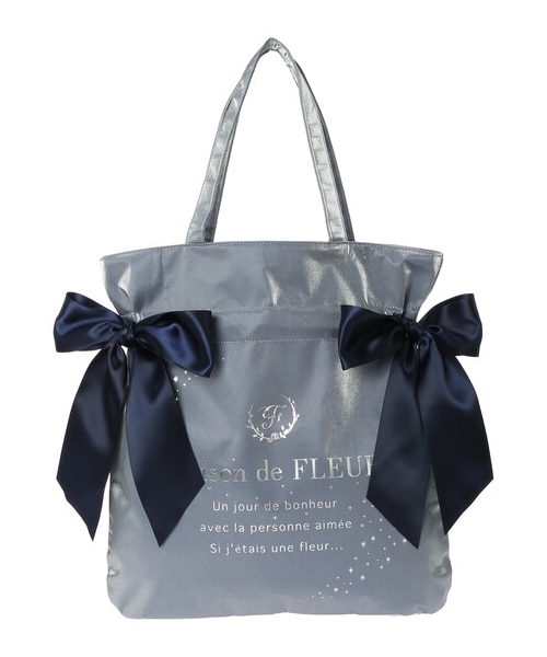 メゾンドフルールコリラックマダブルリボントートバッグlvory ダブルリボンを付けたコリラックマが可愛い♡「Maison de FLEUR