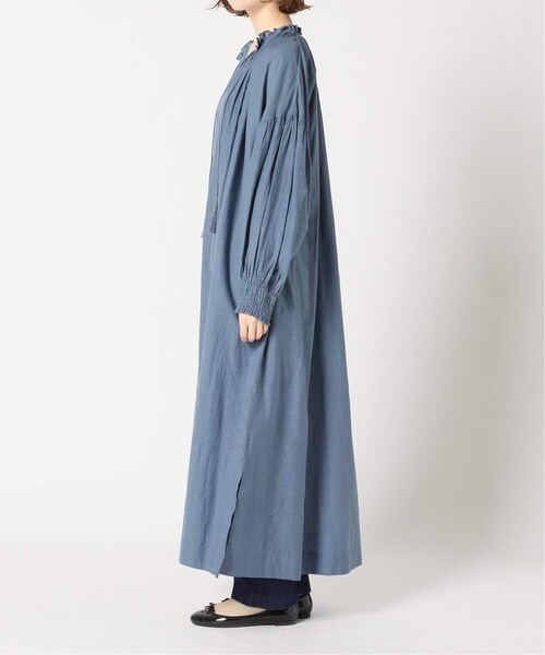 IENA（イエナ）の「コットンシルクスキッパーギャザーワンピース