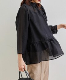 ROPE' PICNIC | 【2WAY】ボリュームスリーブシアーブラウス(トップス)
