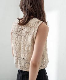 mystic | かぎ針風レースニット(ニット/セーター)