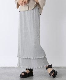 JEANASIS | プリーツシャイニーティアードスカート(スカート)