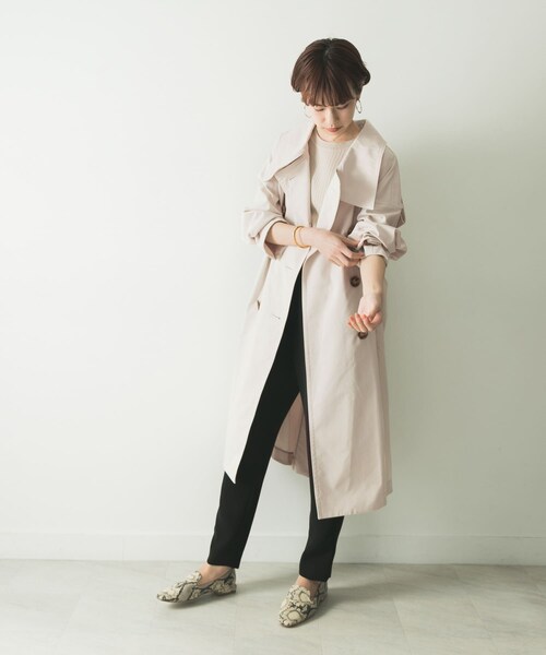 ENFOLD ドライストレッチ2wayCollarトレンチ ENFOLD ドライストレッチ2wayCollarトレンチ 【公式通販】