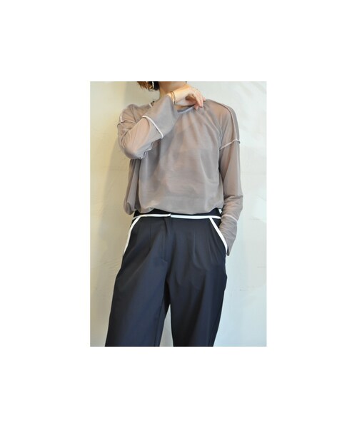 hippiness（ヒッピネス）の「リバーシ―エスパンディーロングスリーブ（Tシャツ/カットソー・レディース・ブルー/イエロー/ブラック/グレー/ピンク・one）」の3枚目の写真