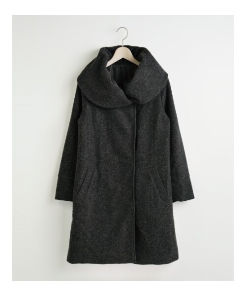 MAJESTIC LEGON(マジェスティックレゴン)の「【予約】○ボリューム衿コート(ジャケット/アウター・レディース・ネイビー/キャメル/C/グレー・M(9号)/L(11号))」の6枚目の写真