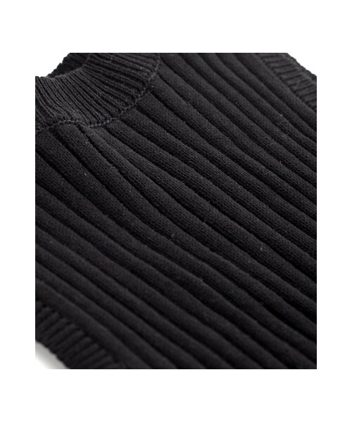 gracegift(グレースギフト)の「入秋必備 韓國無袖針織短版上衣(トップス・レディース・黑/酒紅/米白・F)」の6枚目の写真